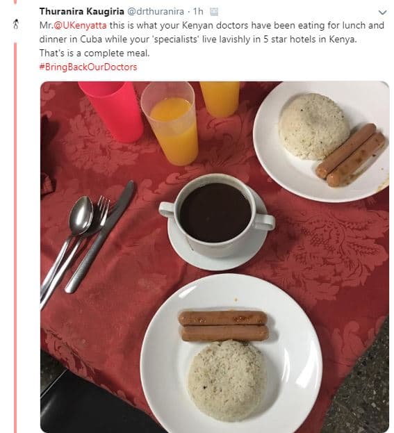 Thuranira kaugiria drthuranira mr ukenyatta this what your kenyan doctors have b