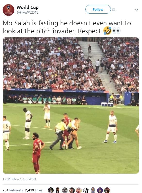 World cup fifawc2018 follow mo salah is fasting he doesn't even want to look at