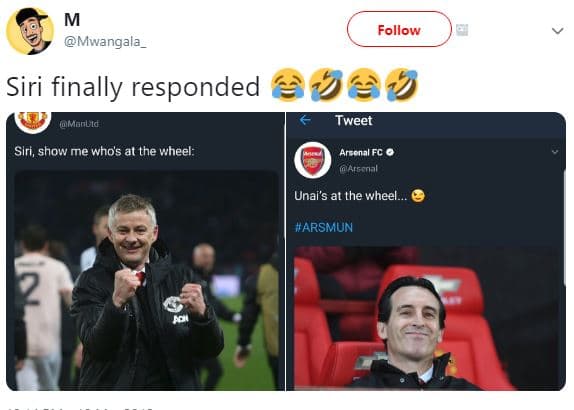 Follow mwangala_ siri finally responded bev wmanlid tweet siri, show me whos at