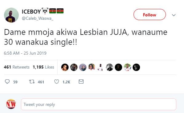 Iceboy caleb_waswa follow dame mmoja akiwa lesbian juja, wanaume 30 wanakua sing