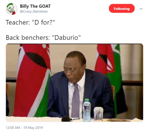 Billy the goat crazy_nairobian following teacher d for? back benchers daburio' 1