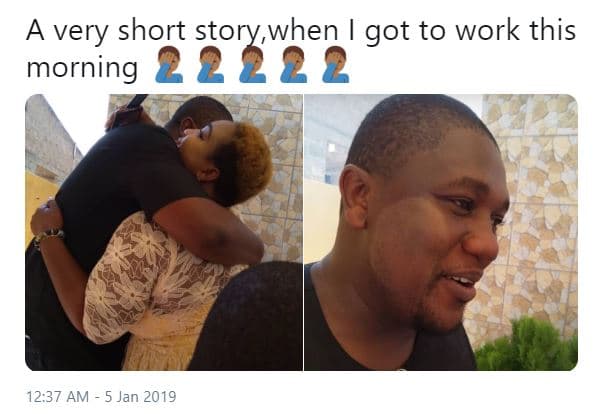 Very short storywhen got to work this morning 2 2 22 2 12.37 am 5 jan