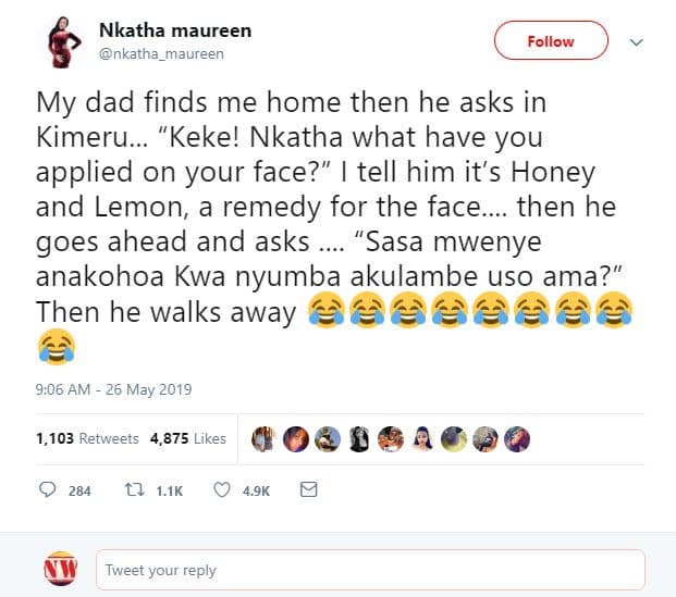 Nkatha maureen nkatha maureen follow my dad finds me home then he asks in kimeru