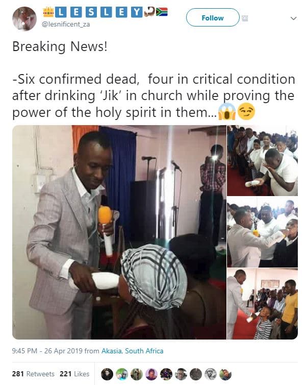 Dobdoy lesnificent_za follow breaking news! six confirmed dead, four in critical