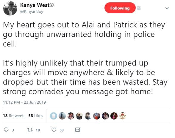 Kenya west kinyanboy following my heart goes out to alai and patrick as they go