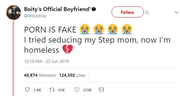 Boity's official boyfriend' wizzyesq follow porn is fake tried seducing my step