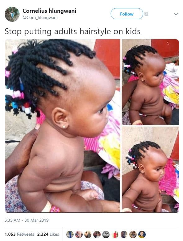Cornelius hlungwani corn_hlungwani follow stop putting adults hairstyle on kids