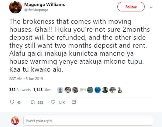 Magunga williams themagunga follow the brokeness that comes with moving houses.