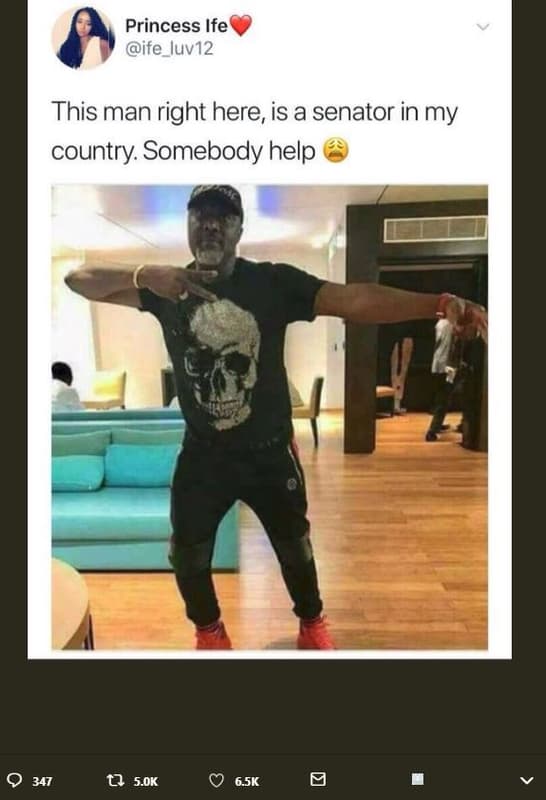 Princess ife ife_luv12 this man right here, is a senator in my country somebody