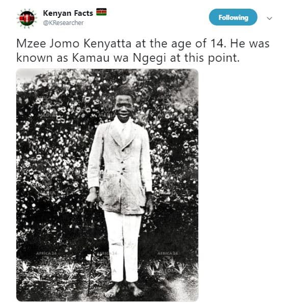 Kenyan facts kresearcher following mzee jomo kenyatta at the age of 14. he was k