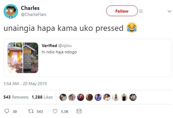 Charles charlieflani follow unaingia hapa kama uko pressed verified njiiru hi nd