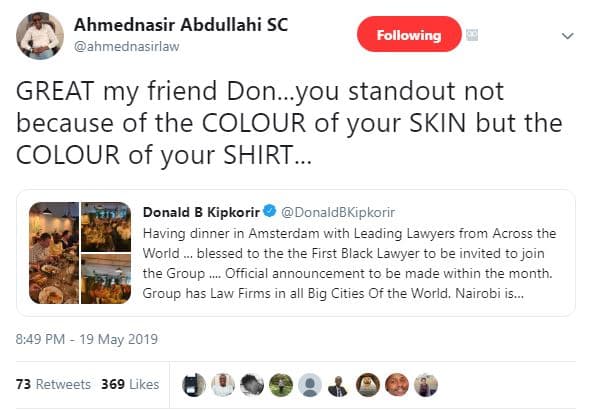 Ahmednasir abdullahi sc ahmeonasırlaw following great my friend don.you standout