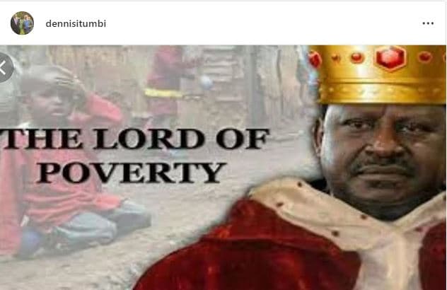 Dennisitumbi the lord of poverty