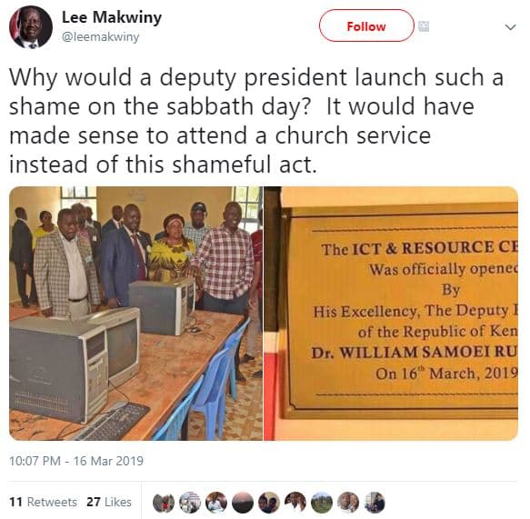 Lee makwiny leemakwiny follow why would a deputy president launch such a shame o