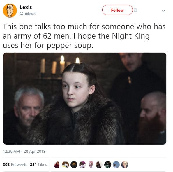 Lexis niilexis follow this one talks too much for someone who has an army of 62