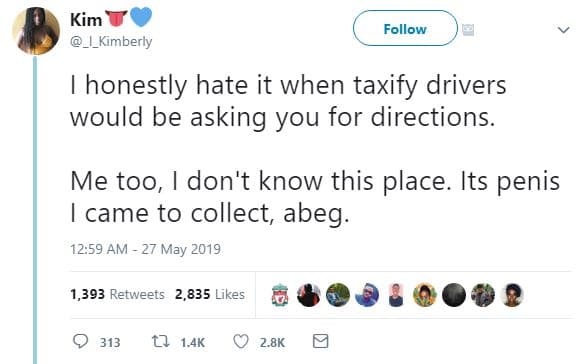Kim _i_kimberly follow honestly hate it when taxify drivers would be asking you