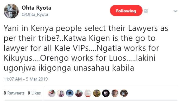Ohta ryota ohta_ryota following yani in kenya people select their lawyers as per