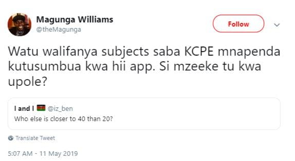 Magunga williams themagunga follow watu walifanya subjects saba kcpe mnapenda ku
