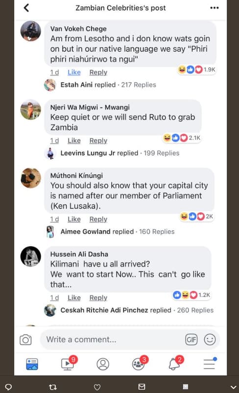 Zambian celebrities's post van vokeh chege am from lesotho and i don know wats g