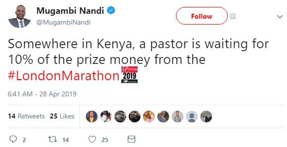 Mugambi nandi mugambinandi follow somewhere in kenya a pastor is waiting for 10