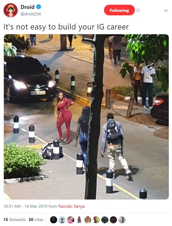 Droid droid254 following it's not easy to build your ig career 10.31 am 14 mar f