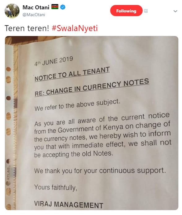 Mac otani macotani following teren teren! swalanyeti 4th june ioall ienani noiic