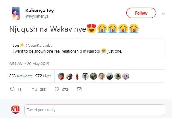 Kahenya ivy ivykahenya follow njugush na wakavinye ftfłfft joe joankarambu want