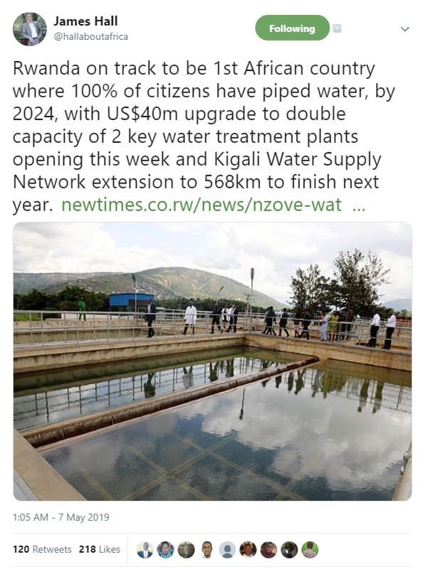 James hall hallaboutafrica following rwanda on track to be ist african country w