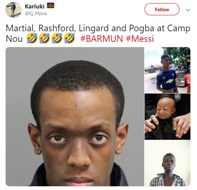 Kariuki kj_mpoa follow martial rashford lingard and pogba at camp nou barmun mes