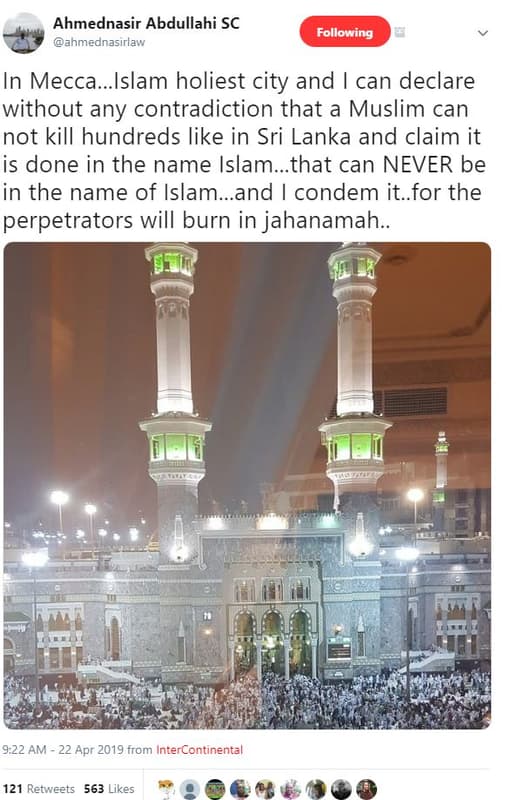 Ahmednasir abdullahi sc ahmednasirlaw following in mecca.islam holiest city and