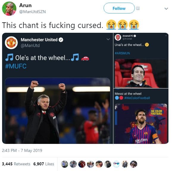 Arun manutdszn follow this chant is fucking cursed. fèhèfx arecasfc o manchester
