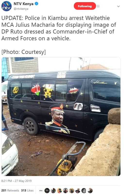 Ntv kenya nlv ntvkenya following update police in kiambu arrest weitethie mca ju