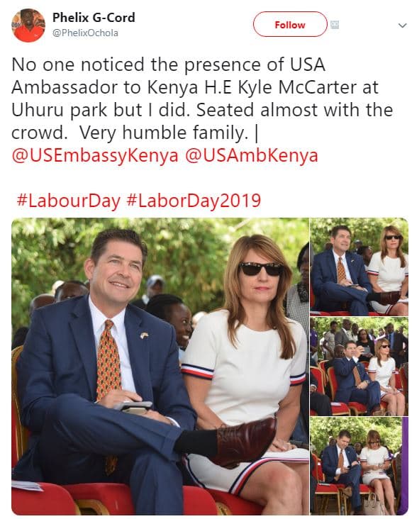 Phelix gcord phelixochola follow no one noticed the presence of usa ambassador t