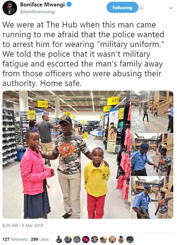 Boniface mwangi bonifacemwangi following we were at the hub when this man came r