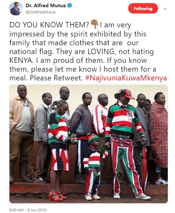 Dr. alfred mutua drhlfredmutua following do you know them? am very impressed by