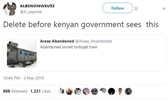 Albinomweusi a_waynee follow delete before kenyan government sees this areas aba
