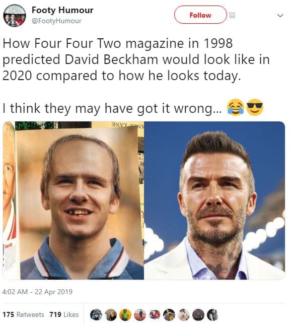 Footy humour footyhumour follow how four four two magazine in predicted david be