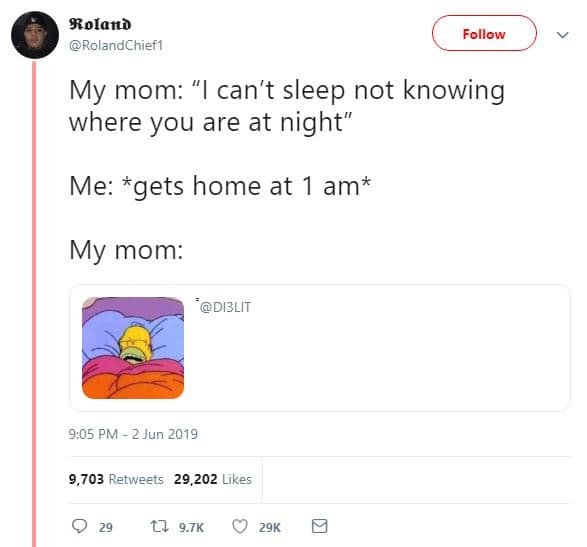 Soland rolandchief1 follow my mom can't sleep not knowing where you are at night