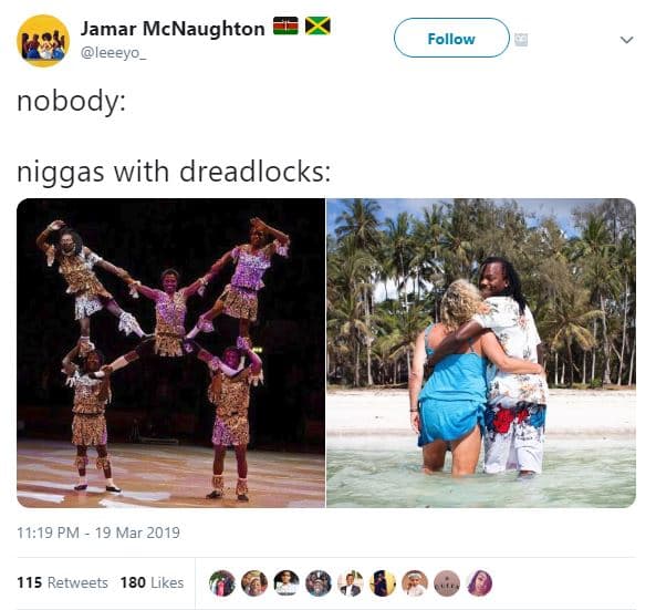 Jamar mcnaughton eeeyo follow nobody niggas with dreadlocks 11.19 pm 19 mar 115