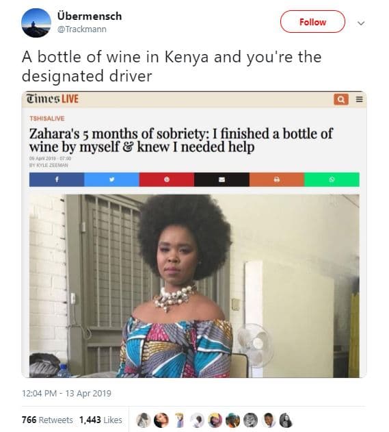 Übermensch trackmann follow a bottle of wine in kenya and you're the designated