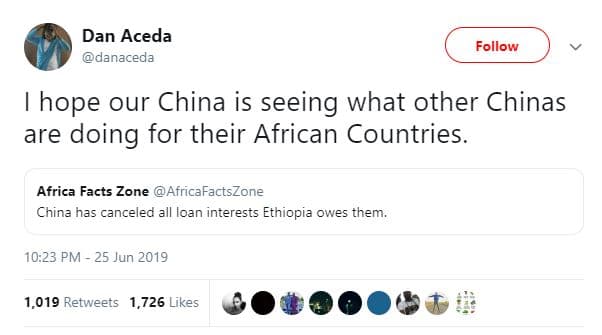 Dan aceda danaceda follow hope our china is seeing what other chinas are doing f