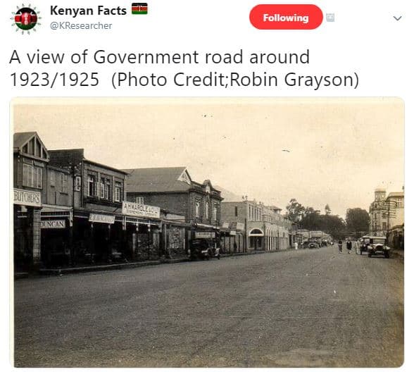 Kenyan facts kresearcher following a view of government road around photo credit