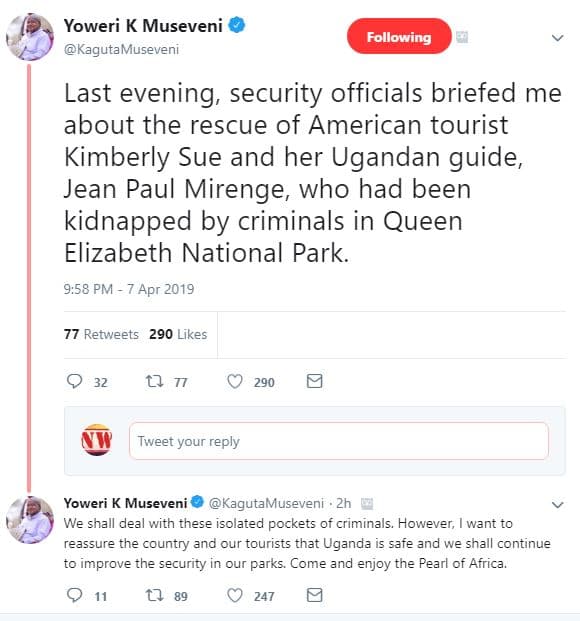 Yoweri k museveni kaguta museveni following last evening security officials brie