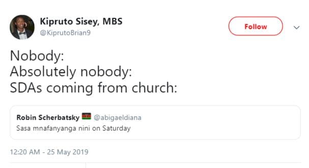 Kipruto sisey mbs kiprutobriang follow nobody absolutely nobody sdas coming from