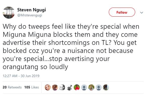 Steven ngugi mrstevengugi follow why do tweeps feel like they're special when mi