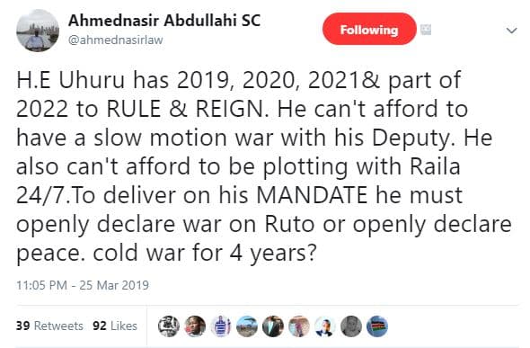 Ahmednasir abdullahi sc ahmednasirlaw following h.e uhuru has , , part of to rul