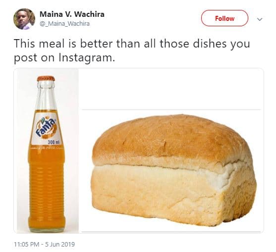 Maina v. wachira maina_wachira follow this meal is better than all those dishes