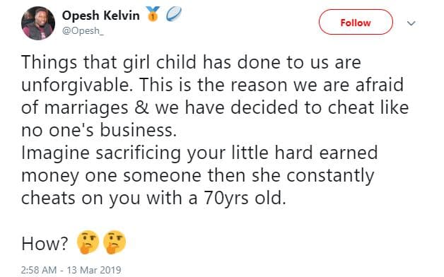 Opesh kelvin opesh _ follow things that girl child has done to us are unforgivab