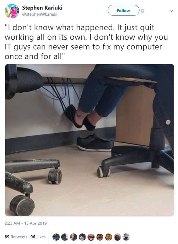 Stephen kariuki stephenwkariuki follow idon't know what happened. it just quit w