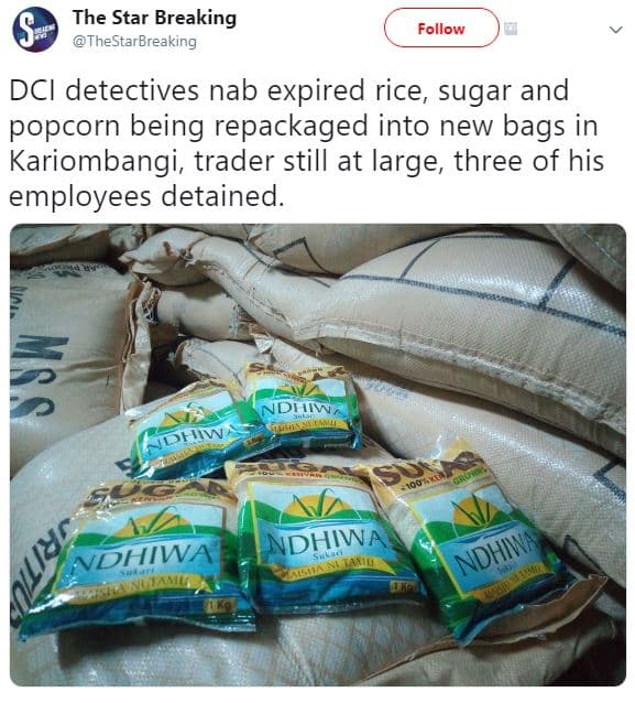 The star breaking thestarbreaking follow dci detectives nab expired rice, sugar